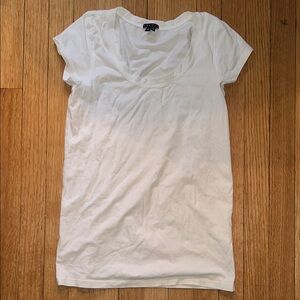 Theory White Short Sleeve Tee